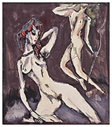 La chasse a la femme, drawing by Jules Pascin 1913